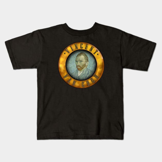 Vincent Van Gogh rockstar Kids T-Shirt by EduardoLimon